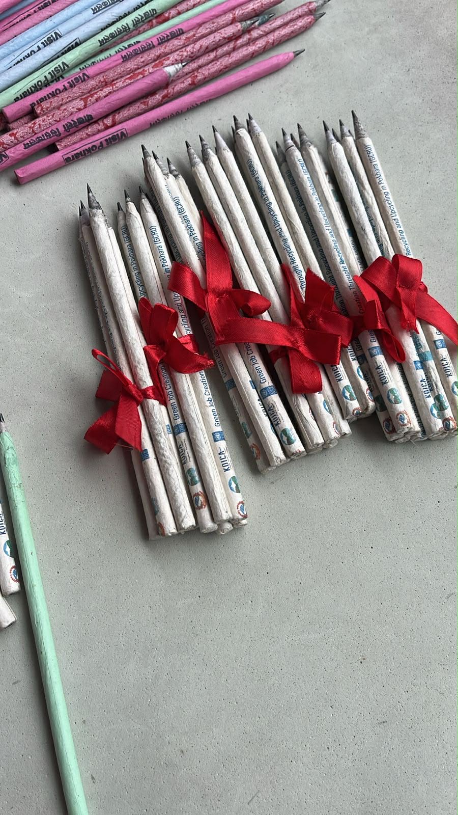 Newspaper Pencil Set